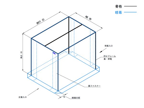 画像2: 小型簡易暗室 (2)